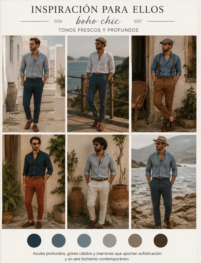 Inspiración de looks boho para hombre 1