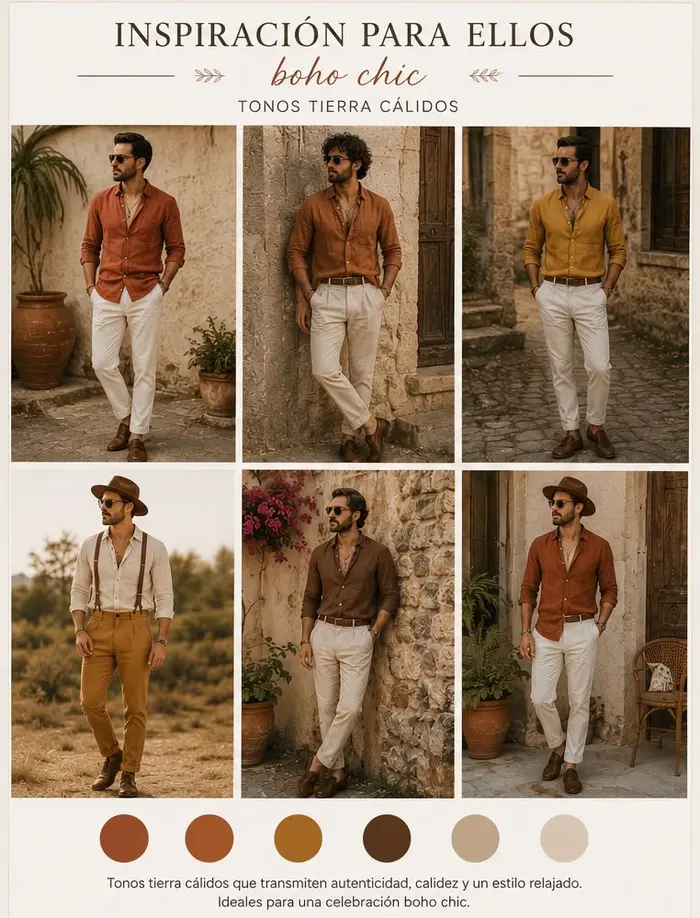 Inspiración de looks boho para hombre 2